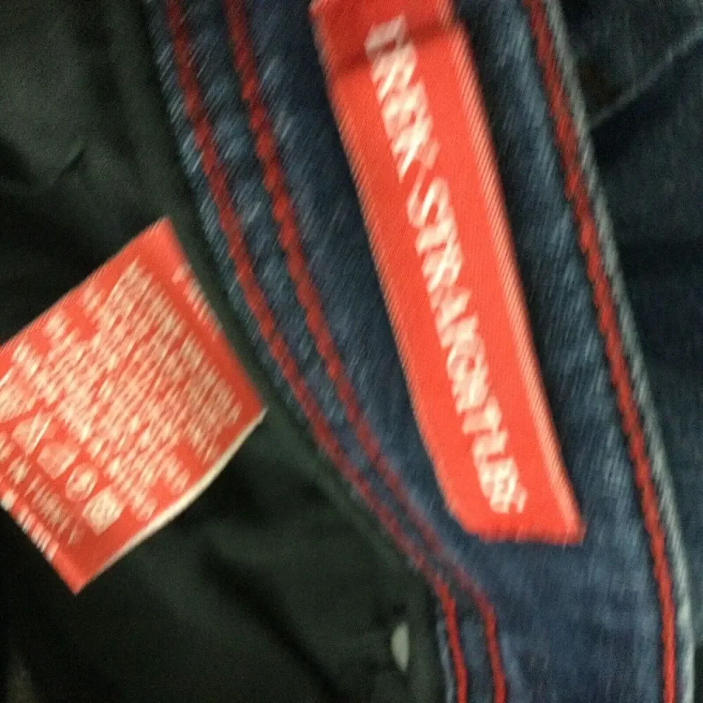 G.O.A.T. Men Greatest Of All Time Derek Straight Leg Denim Jeans Blue Size 33x32